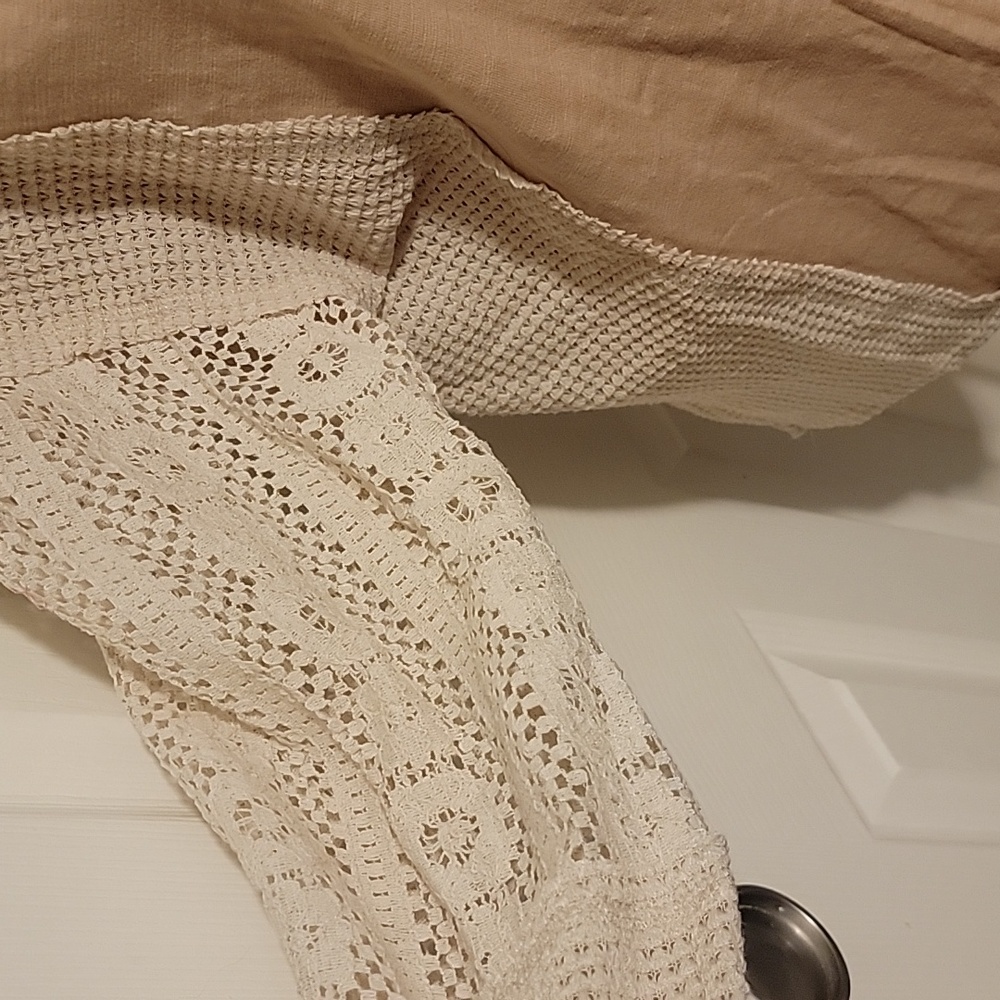 BiBi Women's Tan and Cream Long Sleeve Top - Picture 4 of 8